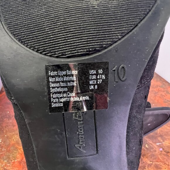 American Eagle Women Gray Size 10 Weldon Caged 4" Block Heel Perforated Open Toe - Picture 6 of 6